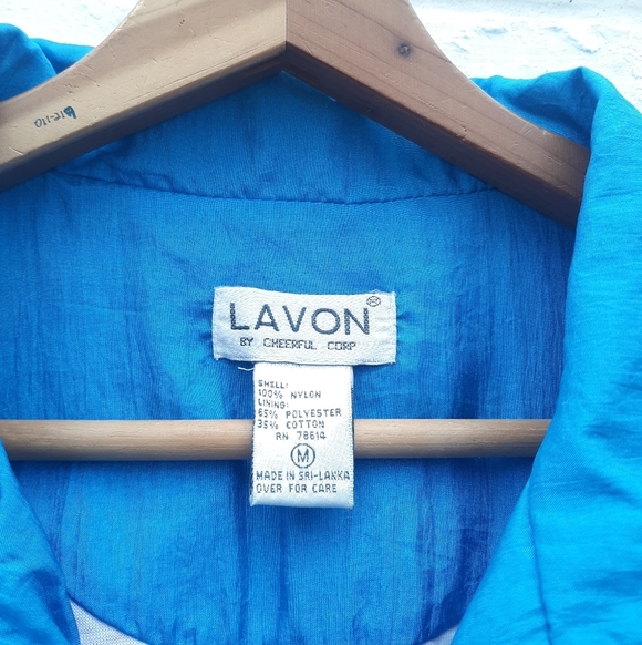 Vintage 90s Lavon Nylon Windbreaker Jacket - Picture 5 of 6